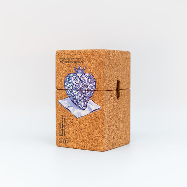 Cube Cork The Viana Heart Tile - Sea Salt
