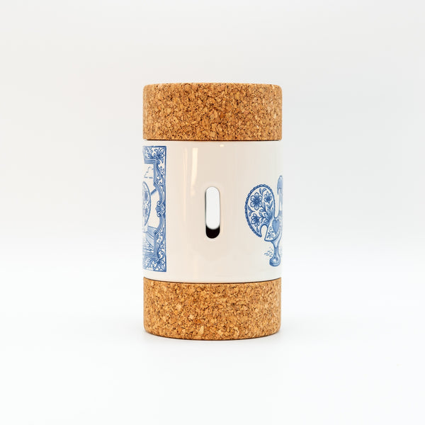 Cylinder 2 Lids The Barcelos Rooster Tile - Herita