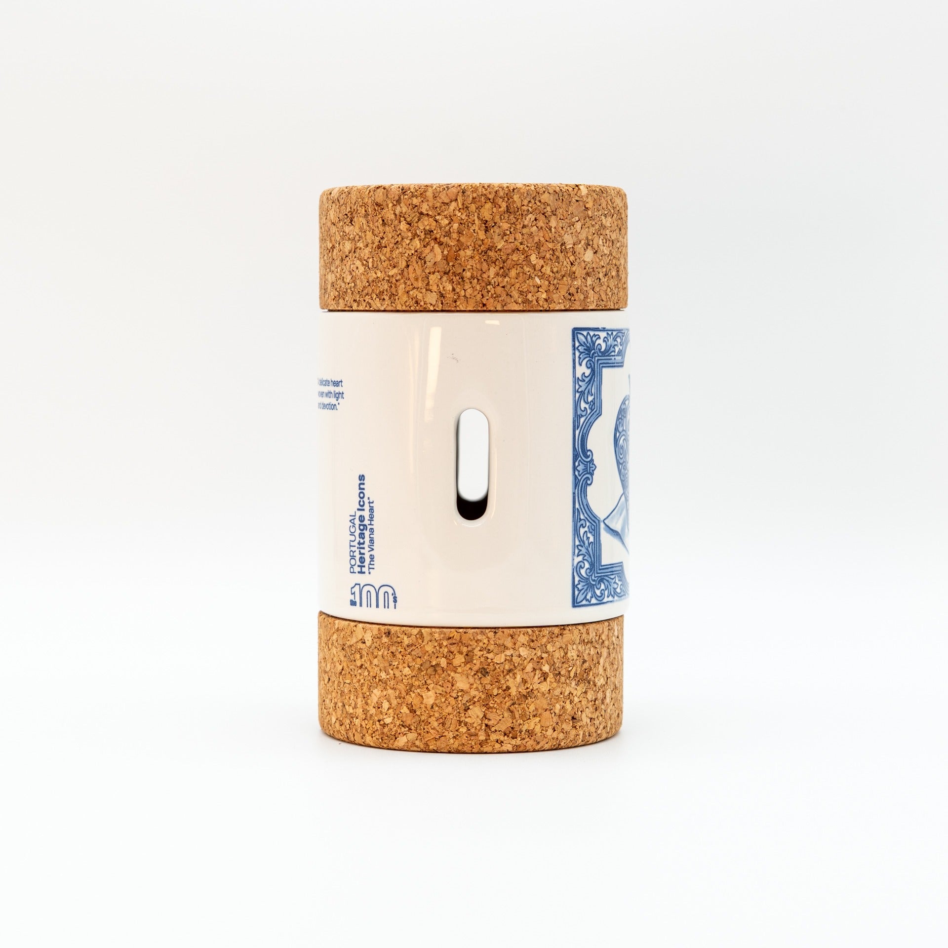 Cylinder 2 Lids The Viana Heart Tile - Sea Salt