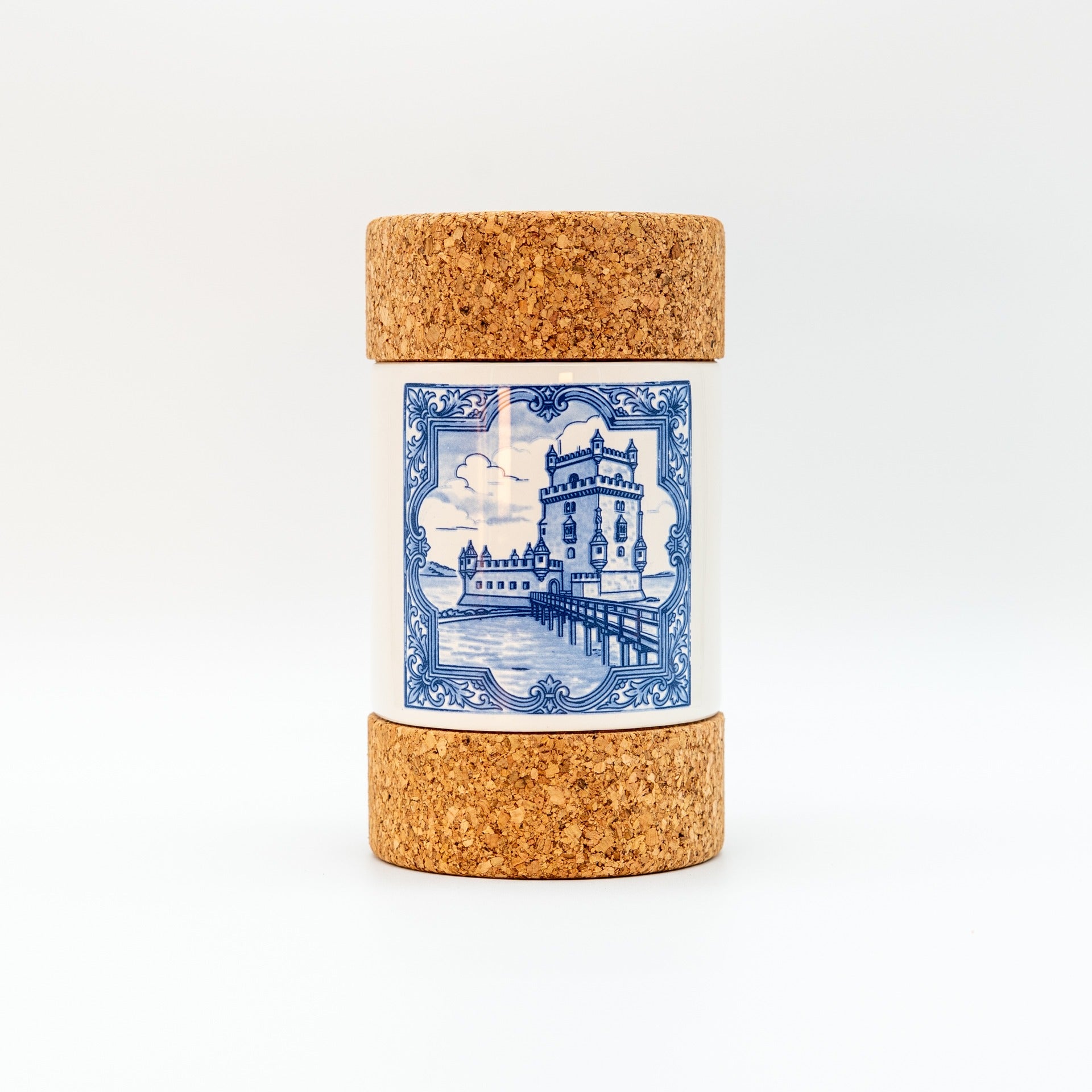 Cylinder 2 Lids The Belém Tower Tile - Olive Oil