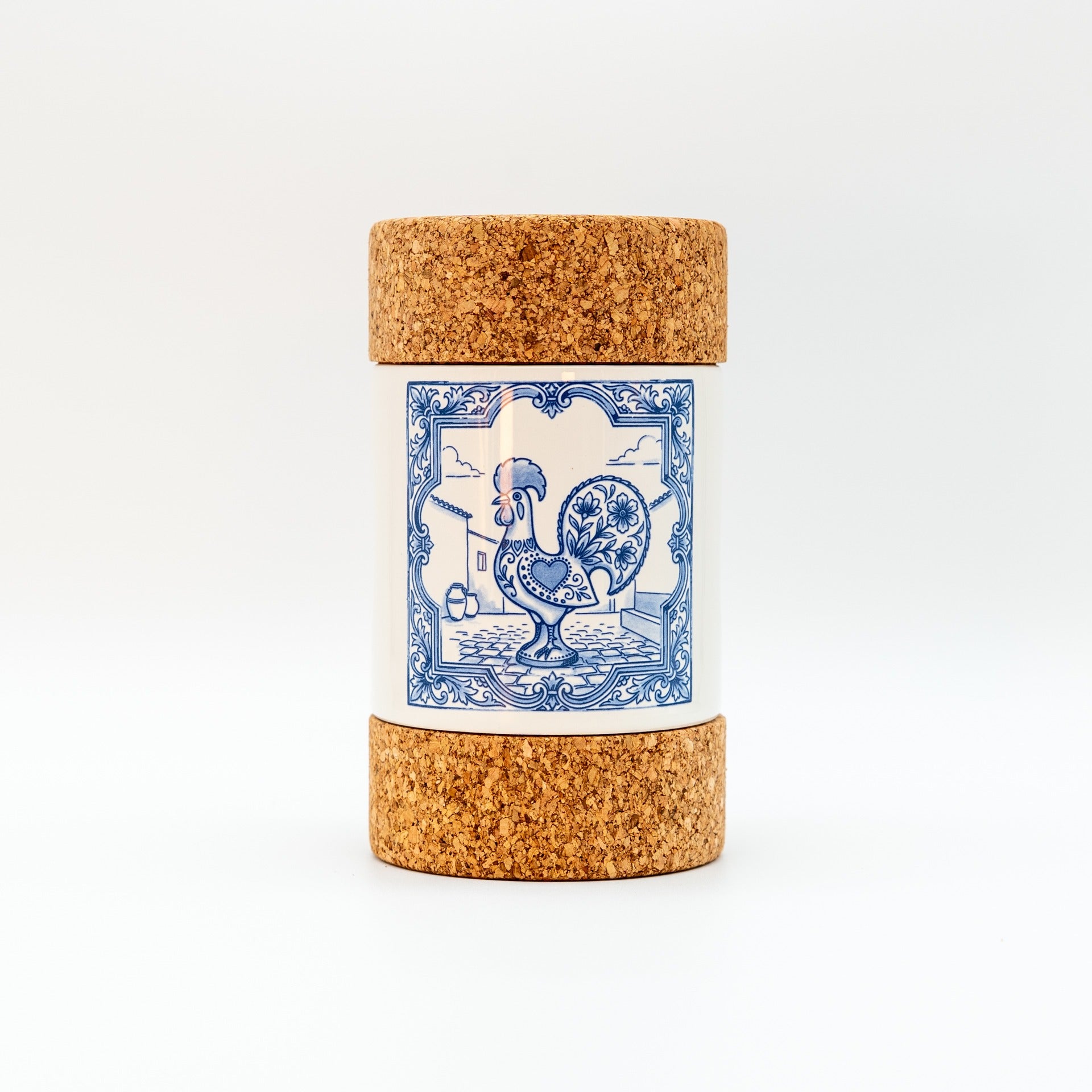Cylinder 2 Lids The Barcelos Rooster Tile - Honey