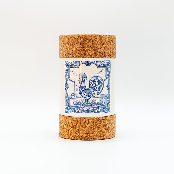 Cylinder 2 Lids The Barcelos Rooster Tile - Honey
