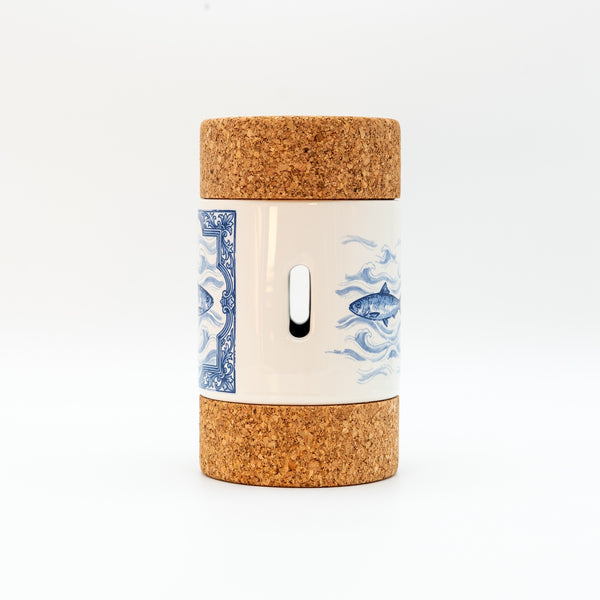 Cylinder 2 Lids The Atlantic Sardine Tile - Tawny