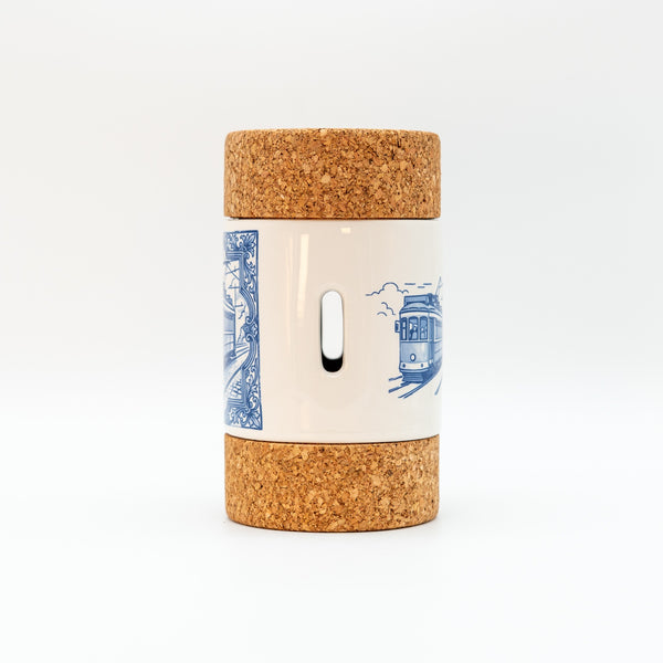 Cylinder 2 Lids The Vintage Tram Tile - Tawny