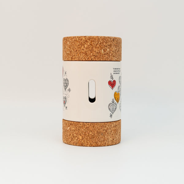 Cylinder 2 Lids The Viana Heart Linear - Olive Oil
