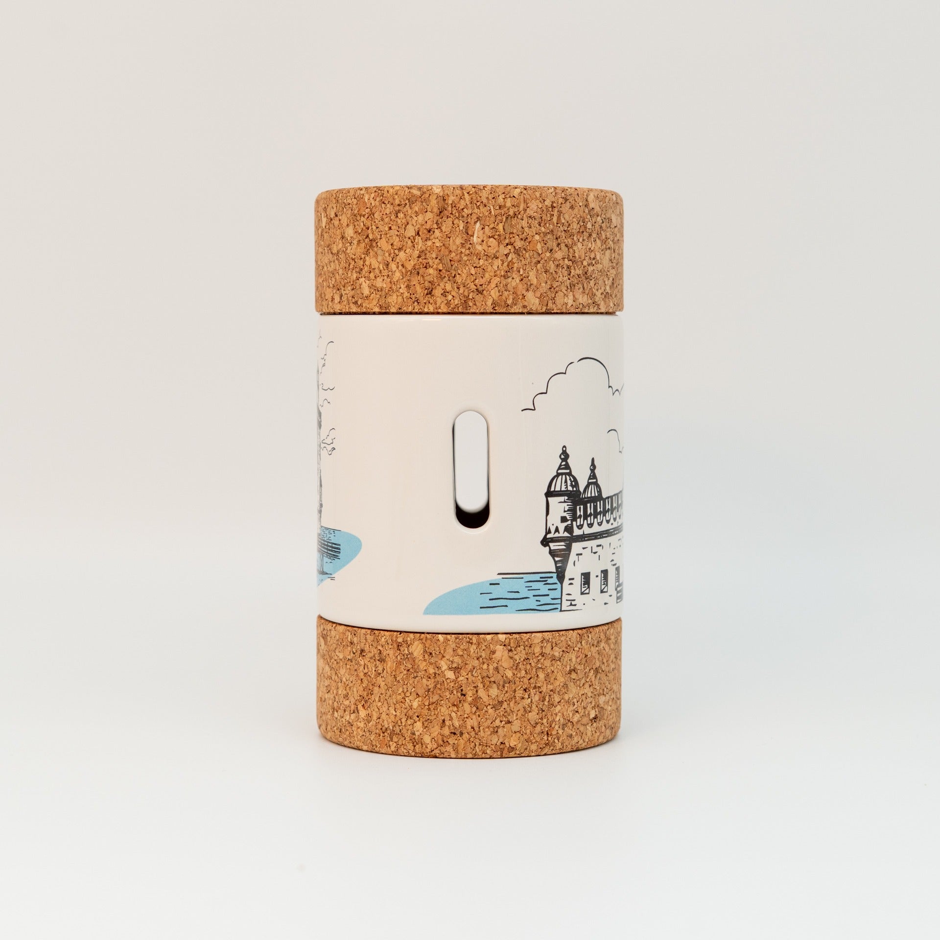Cylinder 2 Lids The Belém Tower Linear - Tawny