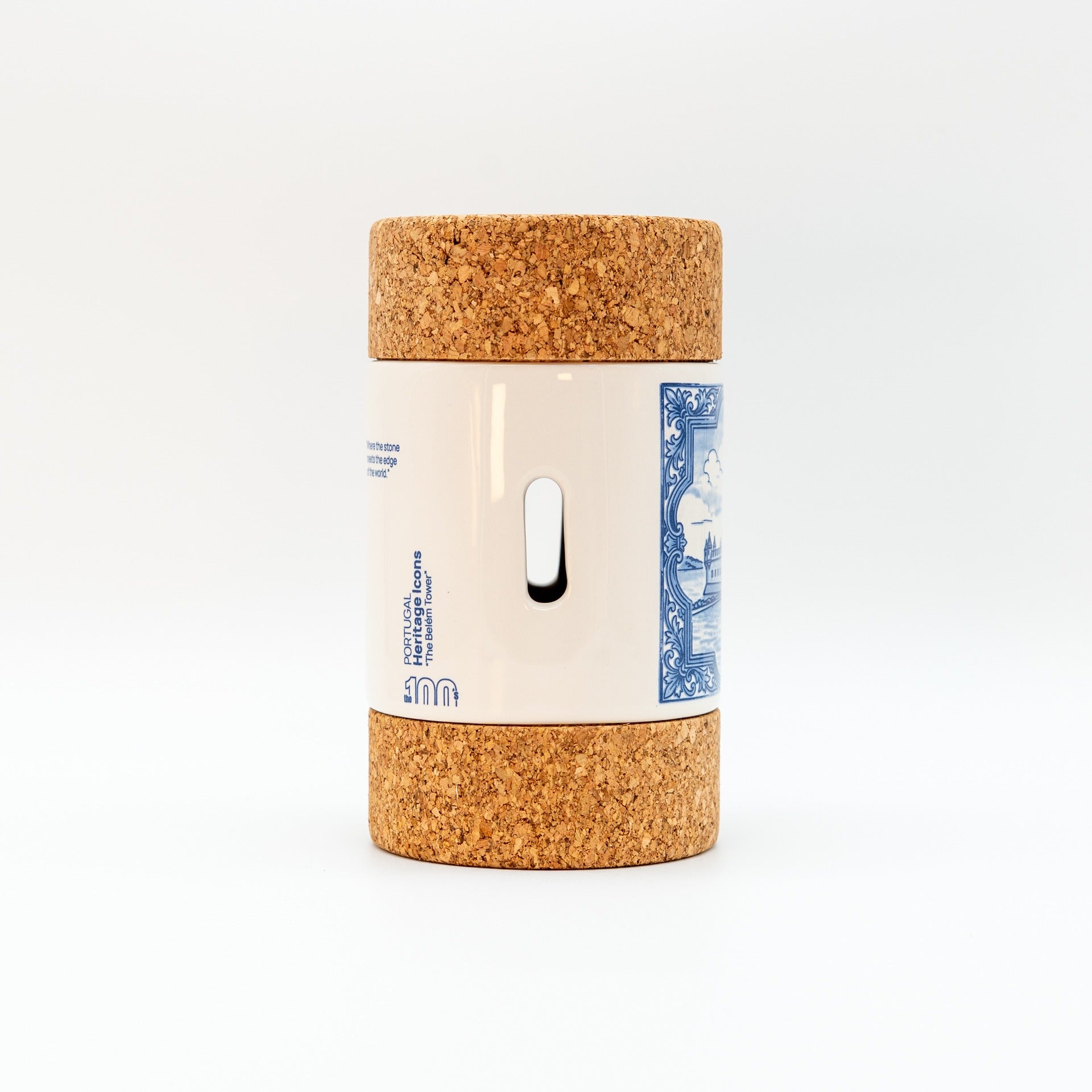 Cylinder 2 Lids The Belém Tower Tile - Sea Salt